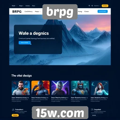 Novidades de design no site de brpg